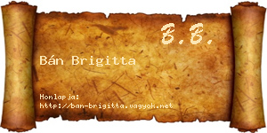 Bán Brigitta névjegykártya