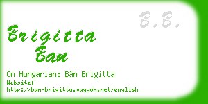 brigitta ban business card