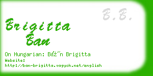 brigitta ban business card